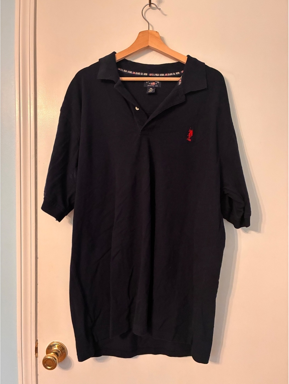 U.S. Polo Assn. Jeans Co. 1890 Men’s XXL Navy Polo Shirt – Embroidered Logo
